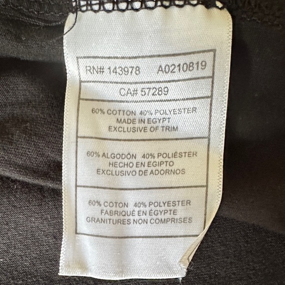 Puma Black Tee with White Logo - Picture 5 of 6